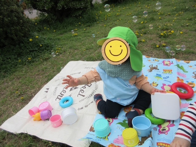 0歳児 しゃぼんだま